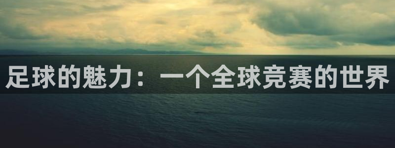 MK体育官网在线app：足球的魅力：一个全球竞赛的世界